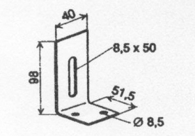 Kotvící úhelník pro UA (profil 48x2,0mm)