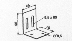 Kotvící úhelník pro UA (profil 73x2,0mm)