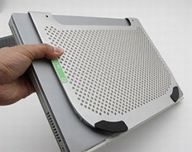 Porte cRadia MiniFit XL stojan/ochrana notebooku hliníková stříbrná
