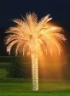 Atypické exteriérové prvky - nerezová osvětlená zahradní palma