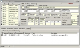 Ekonomický účetní software Periskop - modul Evidence majetku