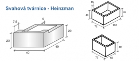 Svahové tvárnice - Heinzman