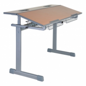 Žákovský stůl - Model SUD - naklápěcí dělená pracovní plocha, výškově nenastavitelný