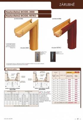 Nastavitelná zárubeň model 2000