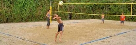 Stavba ploch pro plážový volejbal