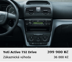 Vozy Škoda Yeti TSI Drive 