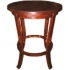 Velký kulatý dřevěný barový stolek z masivu 84cm