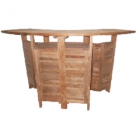 Velký barový stůl dřevěný rozkládací bar pult