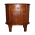 Malý oválný noční stolek se šuplíkem styl antik 56x37x60cm