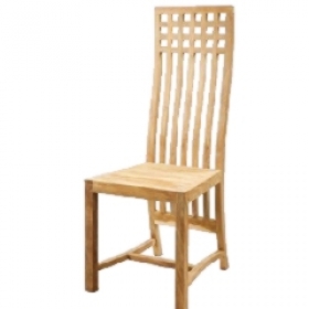Jídelní židle s vysokým a prodlouženým opěrákem