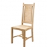 Jídelní dřevěná židle z masivu s vysokým plným opěrákem