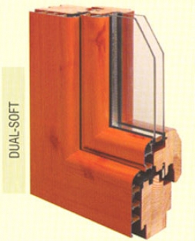 Systém oken dřevo-hliník