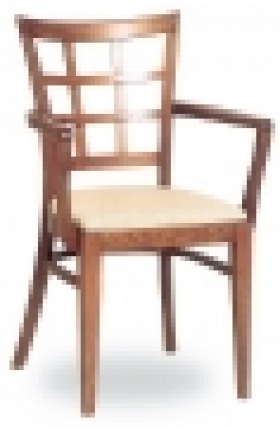 Dřevěná jídelní židle s područkami 3201