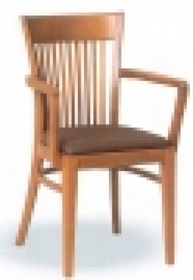 Dřevěná jídelní židle s područkami 3915