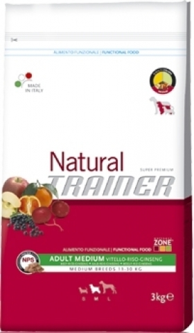 Krmivo pro psy Trainer Natural Adult Medium Beef