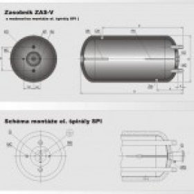 Solární ohřívač vody Zas-V