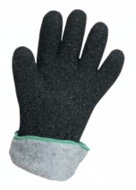 Šité máčené PVC rukavice