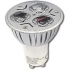LED úsporná žárovka 3LED, GU10, bodová, studená bílá 3W 