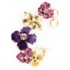 Květinový náramek s krystaly Swarovski a perlami Kenneth Jay Lane  