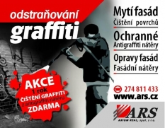 Mytí fasád, Čištění povrchů, Odstraňování graffiti od ARS AXIOM REAL, s. r.o.