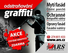 Mytí fasád, Čištění povrchů, Odstraňování graffiti od ARS AXIOM REAL, s. r.o. 