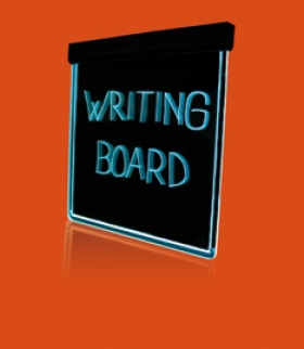 Writing board displej