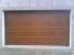 Garažová vrata EuroDoor široka lamela barva tmavý dub 