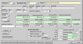 Aplikace Evidence majetku dle metodiky IFRS