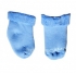 Ponožky kojenecké froté, ohrnutý lem, modré