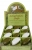 OVIS displej 110g oválových mýdel - zelená/bílá oliva