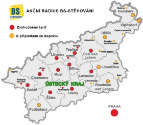 Vjakém regionu zajištujem stěhování