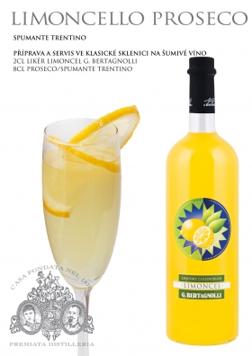 Limoncello G. Bertagnolli  - citronový likér z ITÁLIE