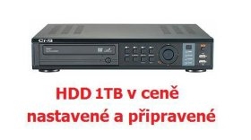 Digitální videorekordér pro 4 kamery PROFI + 1TB HDD