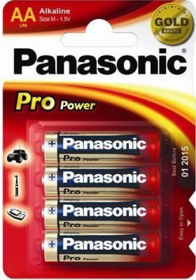 Baterie Panasonic Pro Power AA - blistr 4ks, R6, LR6, tužková - alkalická