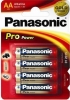 Baterie Panasonic Pro Power AA - blistr 4ks, R6, LR6, tužková - alkalická