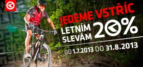 LETNÍ SLEVY JÍZDNÍCH KOL AŽ 21%