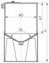 Nádrže válcové stojaté s kuželovým dnem (VSK)