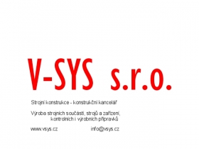 Strojní Výroba - montáž | V-SYS s.r.o.