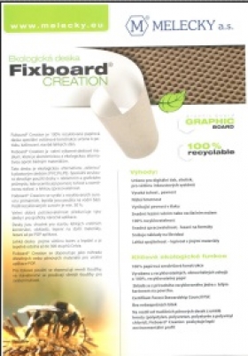 Fixboard creation - papírová deska voštinové konstrukce k potisku, kašírovaní