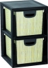 Regál Deco set - 2 zásuvky - Bamboo