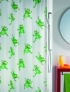 Sprchový závěs Frogtime peva 180 x 200 cm - green