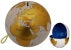 Kovová kasička GLOBUS - světadíly, mapa souhvězdí