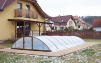 Zastřešení bazénů, makrolonové skleníky