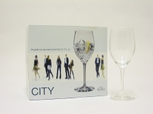 CITY Kalíšek víno 350ml čirý, sada 6kusů