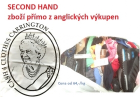 Second hand textil přímo z anglických výkupen