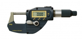 Mikrometr třmenový DG 0-25/0,001, VÝSTUP DAT, IP65 s rychloposuvem 