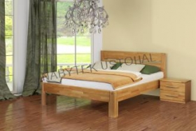 Dřevěná postel s úložným prostorem Vykona Aneta