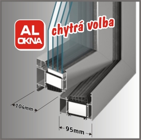 Hliníková okna MB-104 Passive
